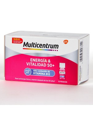 MULTICENTRUM ENERGIA & VITALIDAD 50+ 15 FRASCOS